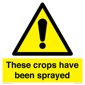 These crops have been sprayed